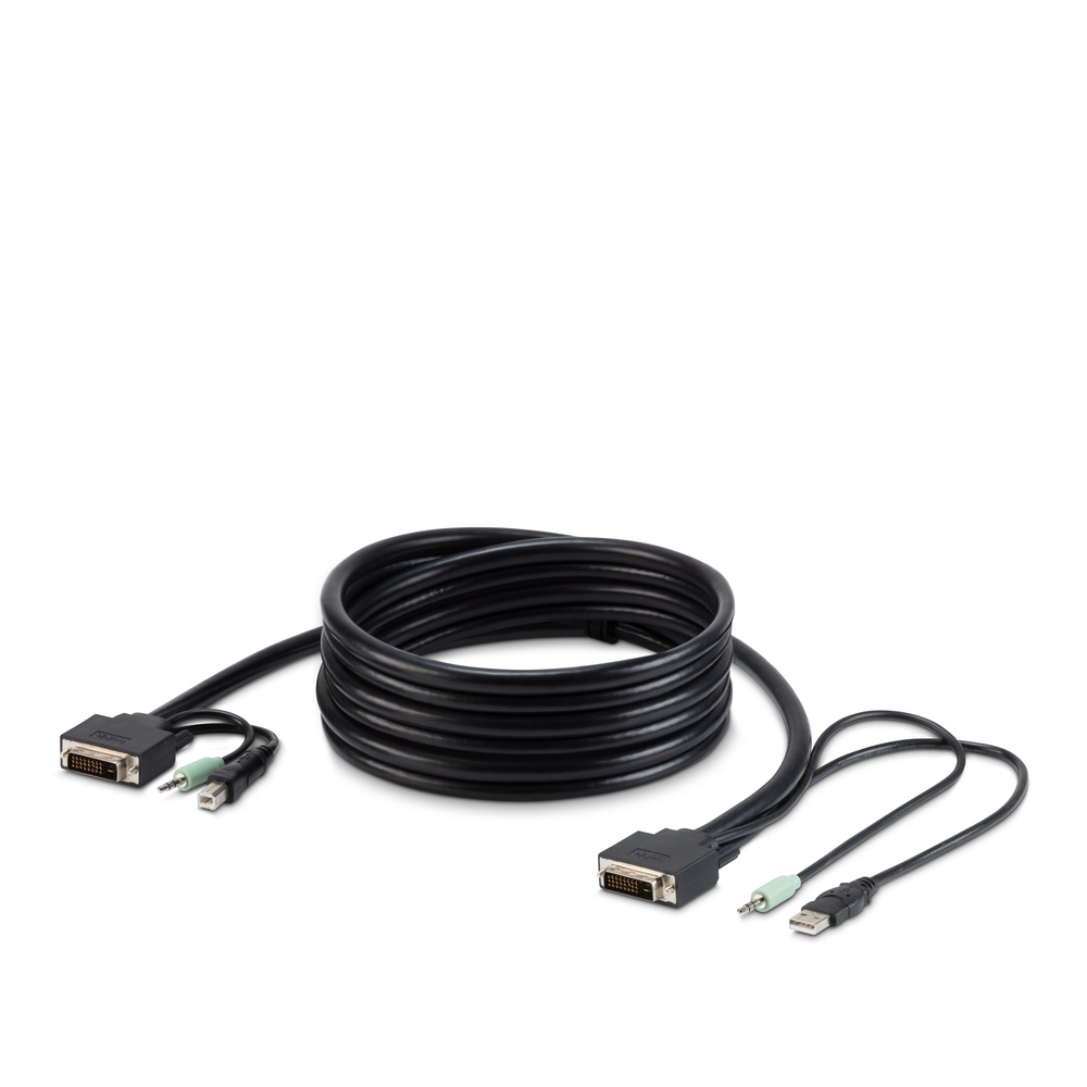 TAA DVI/USB/AUD SKVM CBL, DVI-D M/M; USB A/B, 6'
